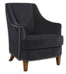 Uttermost Nala Midnight Black Armchair Uttermost 23002 At Homelement Com Black Lounge Chair Black Armchair Armchair