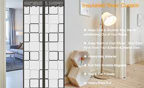 Metal contracts in the cold weather, so the springs and other metal pieces have the potential to seize up. Amazon Com Insulated Door Curtain Thermal Magnetic Self Closing Privacy Door Screen Winter Stop Draft Keep Cold Out Door Cover For Patio Kitchen Bedroom Air Conditioner Room 36 X 82 Inch Grey Kitchen