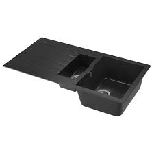 Maybe you would like to learn more about one of these? Sinksjon Inset Sink 1 Bowl W Drainboard Black Quartz Composite For Custom Made Worktop Laminate 100x50 Cm Ikea