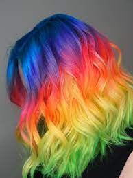 Hair Dye Colors Hair Color Hair Colors Haircolor Rainbow Hair Color Hidden Rainbow Hair Hair Styles