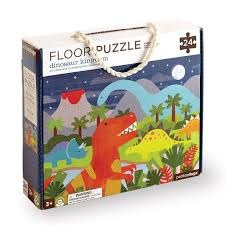 Dinosaur Kingdom 24 Piece Floor Puzzle Petit Collage Floor Puzzle Toy Packaging