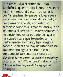Te Amo Dijo El Principito Amor Verdadero Frases Bonitas Amor
