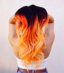 Black And Yellow Hair Color Fiery Hair Color Orange Hair Yellow Hair Hair Painting By Toni Rose Larson Colordollz Hotonbeauty Com Hair Color Orange Hair Color Pastel Fire Hair