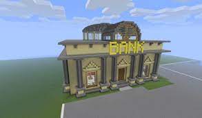 This fits perfectly in any city of town you may be working on and the dollar sign can easily be exchanged for. Business Bank Minecraft Map