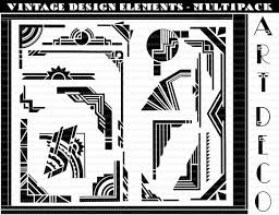 Black And Gold Art Deco Border Art Deco Borders Art Deco Design Elements Art Deco Clip Art Etsy Art Deco Borders Art Deco Design Art Deco Logo