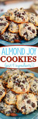 The Best Almond Joy Cookies Using Only 4 Ingredients Almond Joy Cookies Desserts Recipes