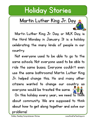 Come and share your martin luther king activities in our weareteachers helpline group on facebook. Martin Luther King Jr Day Reading Comprehension Worksheet Have Fun Teaching