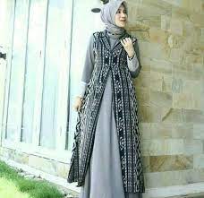 Beli Cardigan Kain Tenun Troso Dari Tenun Troso Assyafa Nur Rohman Musyaddad Jepara Hanya Di Bukalapak Dress Batik Kombinasi Batik Dress Girls Dresses Sewing