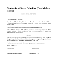 Surat kuasa penagihan hutang 1. Contoh Surat Kuasa Substitusi Perkara Pidana Contoh Surat