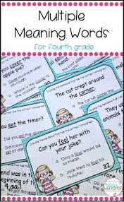 Grab These Multiple Meaning Words Homograph Task Cards And Activiti Multiple Meaning Words Activities Multiple Meaning Words Multiple Meaning Words Worksheet