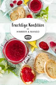 Himbeer Mango Konfiture Rezept In 2020 Rezepte Himbeeren Leckeres Essen