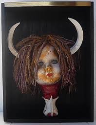 Tête En Boite, Sculpture by Nancy Cardinal