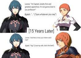 Byleth and Leonie Relationship Then and Now : r/LeonieLeague