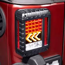 Led Tail Lights Reverse Lamps Amber Arrow Turn Signal Eu Us For Jeep Wrangler Jk 2007 2017 Jeep Lights Jeep Tail Lights Jeep