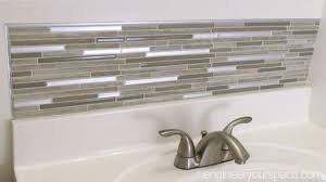 Due to the intersectionality of corner space, only two walls are necessitated. Small Bathroom Remodel Easy Diy Tile Backsplash Engineer Your Space