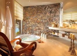 Stone bathtub natural stone bath tub,artificial stone bathtub,bathtub deck. Cozy Bathroom Designs With Stone Walls Top Dreamer