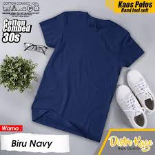 5 inspirasi kamar warna biru navy yang classy dan stylish. Jual Baju Kaos Tshirt Polos Pria Wanita Unsex Warna Biru Navy Dongker Gelap S Kab Ciamis Distro Kage Tokopedia