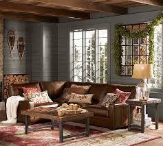 I Am In Love With This Coffee Table Perfect Size Very Rustic And Compliments Our Leather Sofa Brown Couch Living Room Brown Living Room Barn Living
