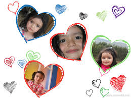 Girly love heart collage art. Pagina Para Hacer Collage De Corazones Editar Fotos Online