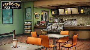 Chozen Coffee Shop Background By Katstockton Deviantart Com On Deviantart Anime Cafe Coffee Shop Anime Cafe Background