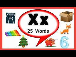 letter x words for kids words start with letter x x letter words alphabet x x words x for words youtube
