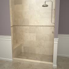 W x 76 3/4 in. Wonderfall Trench Shower Pan And Bench 32 X 60 Right Slot Drain