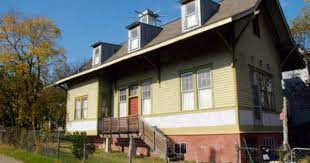 Old Train Station Traditional Exterior By Kara Mosher Farmhouse Exterior Traditional Exterior Train Depot