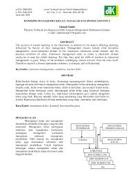 Konsep manajemen kelas dan implikasinya dalam pembelajaran critical jurnal review manajemen kelas d i s u s u n oleh: Pdf Artikel Salabi Fix Jurnal Tarbiyah Academia Edu
