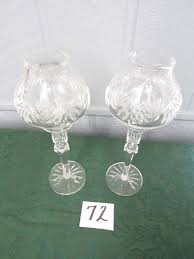 Accentuate the natural beauty of candlelight with these lismore candlesticks. Lot 72 Waterford Crystal Candle Holders Estatesales Org