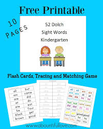 52 dolch sight words for kindergarten a bountiful love