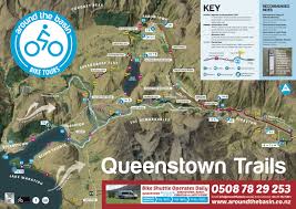 detailed mountain bike trail map queenstown nz in 2021 trail maps queenstown nz mountain bike trails