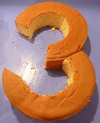 Number 3 Cake 3rd Birthday Cakes Cake Shapes Diy Birthday Cake