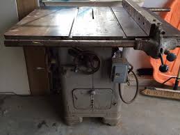 Check Out This Old Table Saw It Maybe Old But It Keeps On Kicking Antique Woodworking Tools Woodworking Plans Diy Woodworking Power Tools