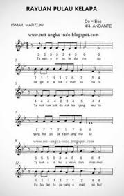 Tangga Nada Pada Lagu Rayuan Pulau Kelapa Brainly Co Id