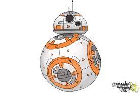 Draw two curved lines at the top of the half circle. How To Draw Bb 8 From Star Wars Vii Drawingnow