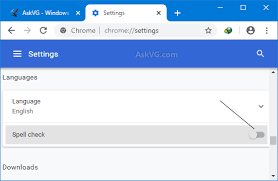 Tip How To Disable Google Chrome Built In Spell Checker Askvg