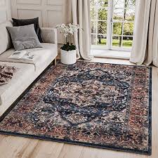Big lots has the accent rugs and runners for your home, in prints and patterns to match every room. Abani Navy Beige Vintage 4 X 6 Area Rug Babylon Collection Turkish Oriental Medallion Distressed Accent Rug Rugs Farmhouse Goals