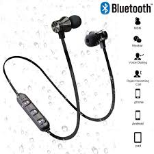 Magnetic Wireless Bluetooth Earphone Stereo Sports Waterproof Earbuds Wireless In Ear Headset With Mic For Iphone 7 Samsung 10kont In 2020 Earphone Earbuds With Mic Bluetooth Earphones