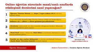 Ogretim Elemanlari Icin Online Ogretim Uygulamasina Iliskin Ayrintilar