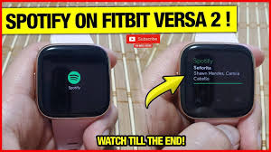 Spotify On Fitbit Versa 2 Fitbit Spotify Fitbit App