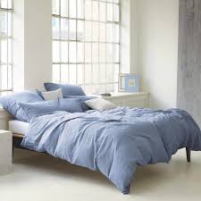 Elegante Halbleinen Bettwasche Breeze Hellblau In 2020 Bettwasche Wasche Bett