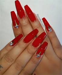Pink & black glossy coffin false nails. 45 Hottest Red Long Acrylic Coffin Nails Designs You Need To Know Page 11 Of 45 Cute Hostess For Modern Women In 2020 Red Acrylic Nails Prom Nails Red Coffin Nails Designs