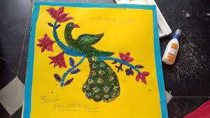 See more ideas about sand painting, sand art, painting. Sand Painting Peacock Sand Painting Youtube