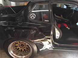 Porsche 944 Broadfoot Widebody Rear Detail With Wide Deep Dish Wheels