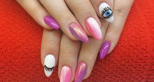 The look involves a diagonal line drawn directly through the middle. 21 Eye Nail Art Designs Ideas Design Trends Premium Psd Vector Downloads