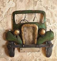 Antique Green Truck Metal Wall Art Projekte Basteln