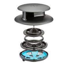 aerateur rotatif de toit universel noir flettner pour grands vehicules