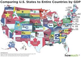 The united states of america is a federal republic consisting of 50 states, a federal district (washington, d.c., the capital city of the united states), five major territories. Visualizing U S States Gdp Vs Countries