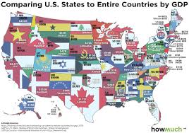 Show the size of sweden compared to the united states hide the map. Visualizing U S States Gdp Vs Countries