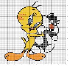 Tweety Bird Cross Stitch Pattern Tweety Bird X Stitch Cross Stitch Fairy Disney Cross Stitch Cross Stitch Patterns